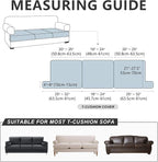 Leather Look Couch Cushion Covers Sofa Seat Slipcovers Sets Couches Furniture - Image 3