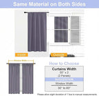 Simplebrand Greyish Purple Blackout Curtains - Image 9