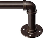 Zeerobee Curtain Rods for Windows 72 to 144, 1 Inch Industrial Wrap Around by zeerobee