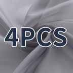 SpaceDresser Grey Sheer Curtains 4 Panels Rod Pocket Semi-Sheer Curtain 72 - Image 8