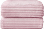 BEDELITE Fleece Blanket Twin Size – 3D Ribbed Jacquard Soft and Warm Decorative - Image 8