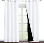 NICETOWN 100% Blackout Window Curtain Panels, Cold and Full Light Blocking by NICETOWN
