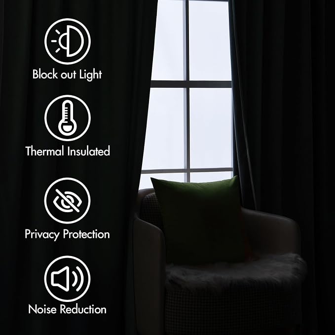 MIULEE Velvet Curtains 72 inches - Image 5