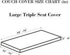 Couch Covers for 3 Cushion Sofa Pet Friendly Couch Cushion Covers Universal - Image 2