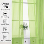 Gwine Sheer Curtains 84 Inches Long - Image 4