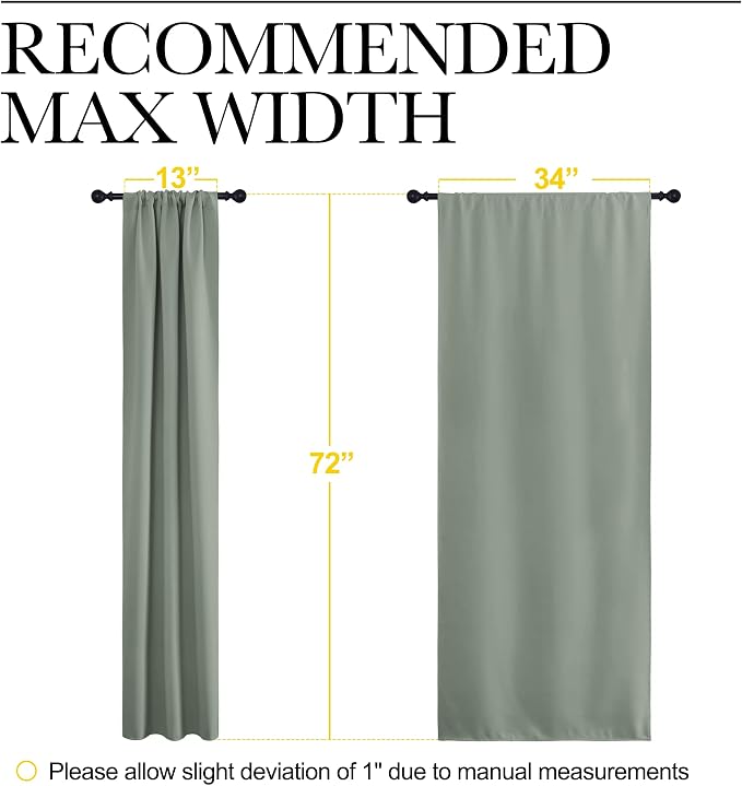 NICETOWN Window Curtains Blackout Drapes - Image 7