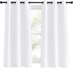 NICETOWN White Curtains for Living Room, W34 x L60, Thermal Insulated Window - Image 2