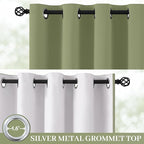 Yakamok 100% Blackout Curtains for Living Room, Thermal Insulated Blackout - Image 2