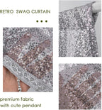 Molaxhome Swag Curtain 51 inch Length Rod Pocket Scalloped Curtain Valance - Image 7