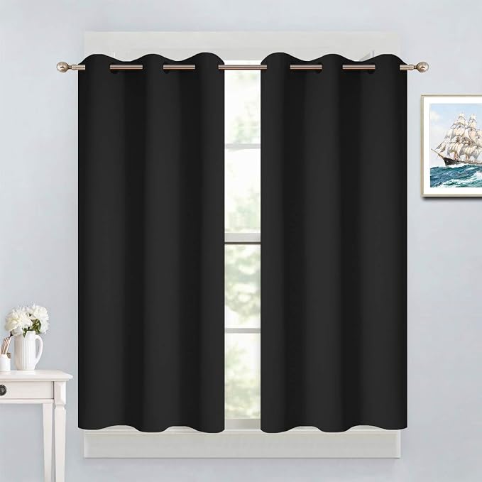 Yakamok Blackout Curtains for Bedroom, Room Darkening Thermal Insulated Grommet by Yakamok