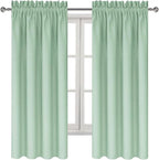DWCN Blackout Curtains Room Darkening Thermal Insulated Bedroom Curtains Window - Image 9