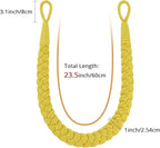 NICEEC 2 Pack Natural Cotton Rope Curtain Tiebacks Elegant Boho Style - Image 3