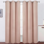 LEMOMO Blush Thermal Blackout Curtains/42 x 84 Inch/Set of 2 Panels Room by Lemomo