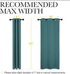 NICETOWN Thermal Insulated Solid Grommet Blackout Curtains/Drapes/Panels - Image 6