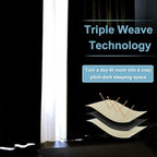 RYB HOME Short Curtains for Bedroom, Room Darkening Insulated Summer Heat Light - Image 3