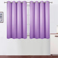 LEMOMO Blackout Curtains 66 x 54 Inch Long Lavender Curtains Set of 2 Panels by Lemomo