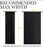 NICETOWN Black Blackout Curtain Blinds - Image 7