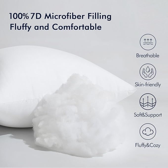 MIULEE Throw Pillow Insert Premium Pillow Stuffer Sham Rectangle - Image 4