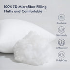 MIULEE 18x18 Inch Throw Pillow Insert Set of 4, Premium Pillow Stuffer Sham - Image 5