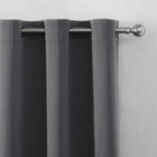 LEMOMO Blackout Curtains 52 x 120 Inch Long Frost Grey Curtains Set of 2 Panels - Image 6