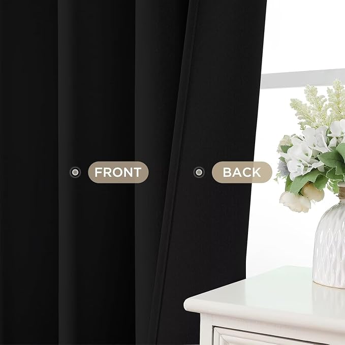 Joydeco Blackout Curtains 108 Inches Long 2 Panels Set, Thermal Insulated Long - Image 9