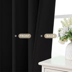 Joydeco Blackout Curtains 95 Inches Long 2 Panels Set, Thermal Insulated Long - Image 9