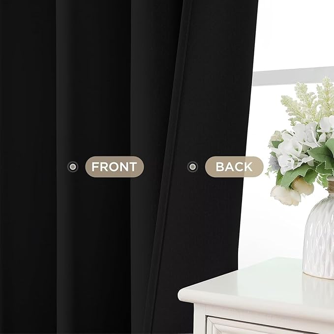 Joydeco Blackout Curtains 72 Inches Long 2 Panels Set, Thermal Insulated Long - Image 9