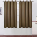 LEMOMO Brown Blackout Curtains 52 x 63 Inch Length/Set of 2 Curtain by Lemomo