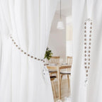 SUQ I OME 1 Pair of Luxury Crystal Beaded Magnetic Curtain Tieback and Holdback - Image 5