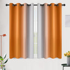 SimpleHome Ombre Room Darkening Curtains 45 inches Length by SimpleHome