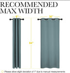 NICETOWN Modern Blackout Curtains Noise Reducing, Thermal Insulated and Privacy - Image 7