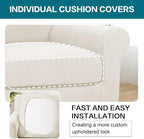 Turquoize 2 Piece Chair Covers Armchair Slipcovers - Image 5