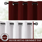 Yakamok 100% Blackout Curtain Panels 84 inches Cold and Light Blocking Drapes - Image 2