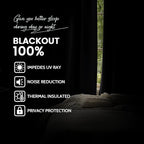 Yakamok Light Grey Room Darkening 100% Blackout Curtains Grommet Extra Wide - Image 2