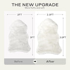 Ashler Faux Fur Rug, Fluffy Sheepskin Fur Rug, Fuzzy Ultra Soft 2.3 x 3.3 Ft - Image 8