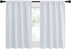 NICETOWN Greyish White Window Curtain Panels - Image 2