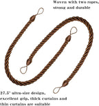 BEL AVENIR Curtain Rope Tiebacks, Drapery Rope Holdbacks - Image 3