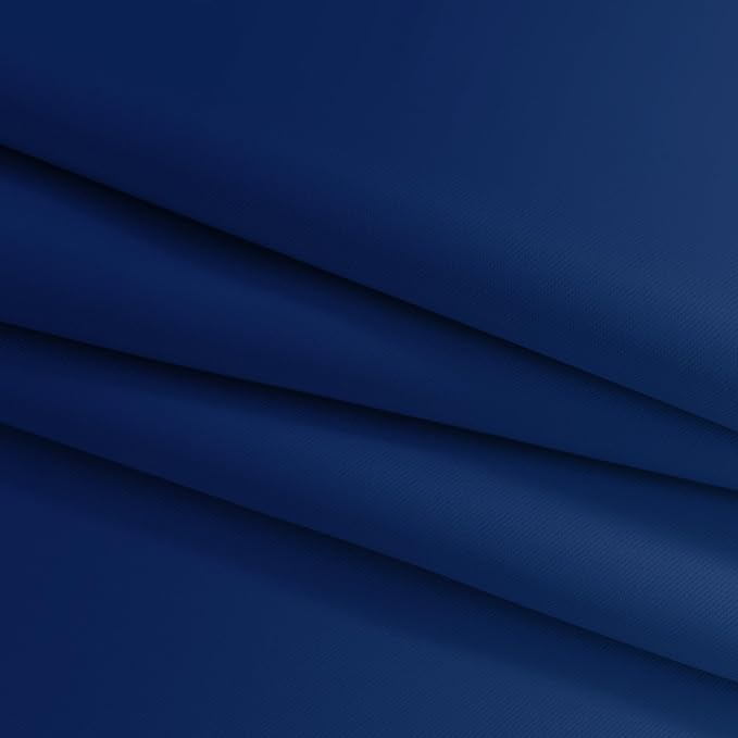 Yakamok Greyish White and Royal Blue Ombre Curtains, Light Blocking Curtains - Image 6