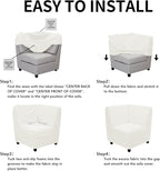 Easy-Going Stretch Sectional Corner Sofa Slipcover 1-Piece Couch Sofa Cover - Image 5