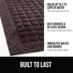 GORILLA GRIP® Ultra Absorbent Front Door Mat Outside Entrance 72x24, Traps Dirt - Image 2