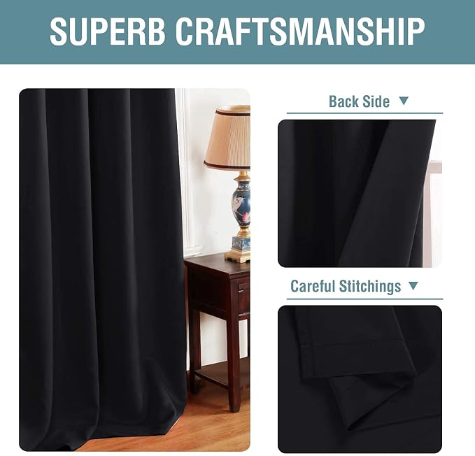 H.VERSAILTEX Blackout Curtain for Living Room Thermal Insulated Window - Image 3