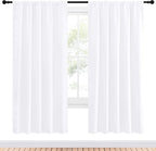 NICETOWN 50% Light Blocking Kitchen Curtains - Image 2