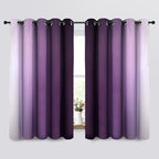 Yakamok Thermal Insulated Ombre Curtains 63 Inch Length 2 Panels, Room - Image 2