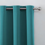 LEMOMO Blackout Curtains 52 x 90 Inch Long Sea Teal Curtains Set of 2 Panels - Image 6