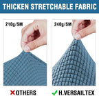 H.VERSAILTEX 3 Piece Stretch Sofa Covers - Image 3