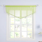 Molaxhome Swag Curtain 51 inch Length Rod Pocket Scalloped Curtain Valance - Image 5