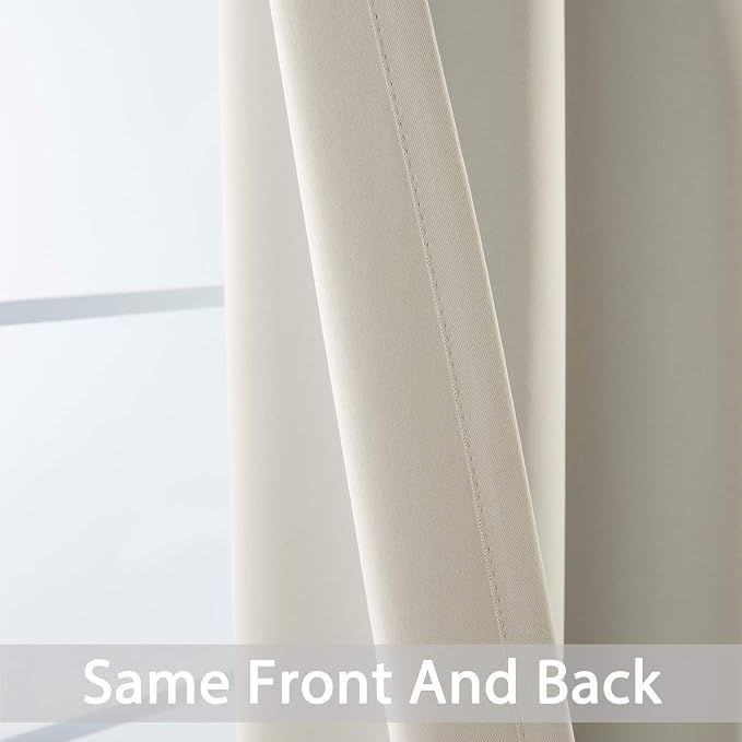 Yakamok Blackout Curtains Room Darkening Thermal Insulated Grommet top Window - Image 4