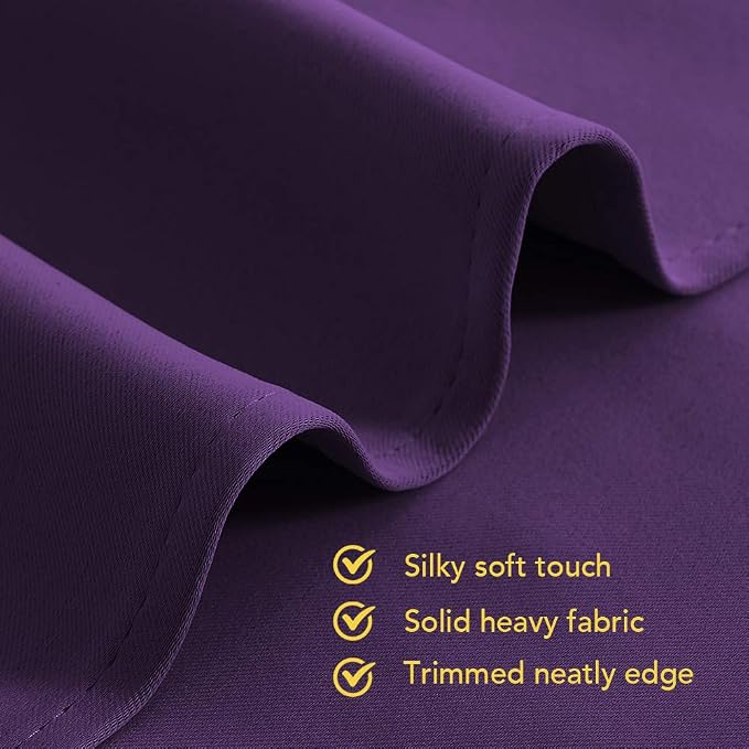 NICETOWN Bedroom Curtains Blackout Drapery Panels, 2 Panels, 70 x 72 inches - Image 5