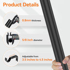 Curtain Rods for Windows 48 to 84 or 88 Inches Max - Image 3