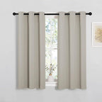NICETOWN Natural Blackout Shack Curtains Noise Reducing, Thermal Insulated and by NICETOWN